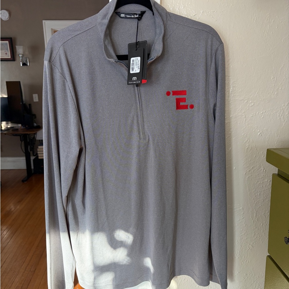 Travis Mathew Gray Quarter Zip
